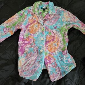 Ralph Lauren pajama vtg top